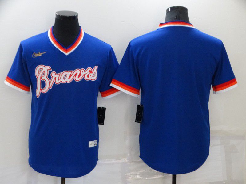 Men Atlanta Braves Blank Blue Game Nike 2022 MLB Jersey